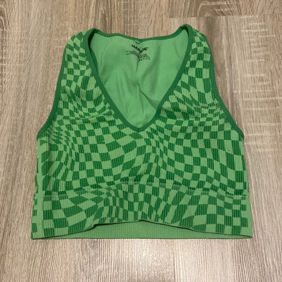 garage green checkered stella top - Picture 1 of 1